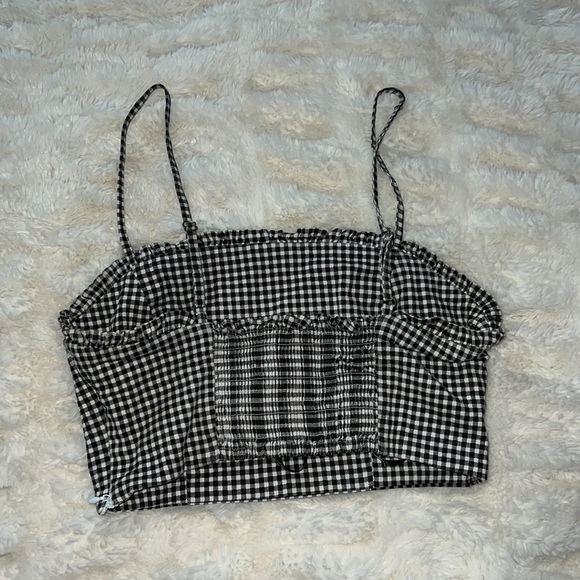 Forever 21 Gingham Crop Top Size Small - Picture 2 of 3